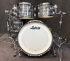 Batteria Ludwig USA Classic Maple 4 pezzi vintage Black Oyster Drumset