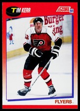 Tim Kerr, 1991-92 Score Canadian Bilengual, #108, Philadelphia Flyers,