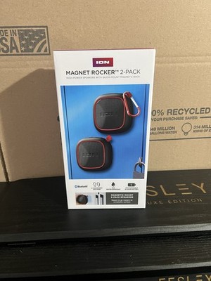 ION Audio Magnet Rocker Wireless Bluetooth Speaker 2-Pack ISP153