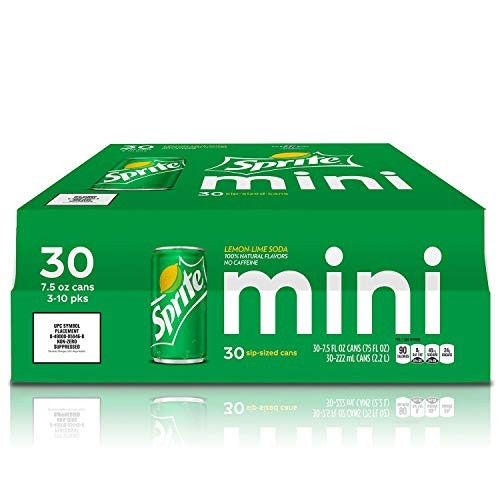 Sprite Mini Cans, 7.5 Fluid Ounce (Pack of 30) - Picture 3 of 3
