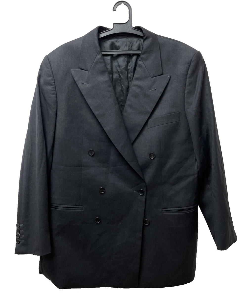 Chaqueta Blazer BURBERRY Talla 26 - L Negra Hombre 100% LANA Super 100