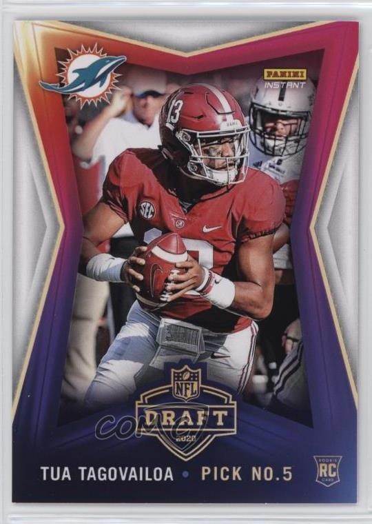2020 Panini Instant NFL Draft Night /4063 Tua Tagovailoa #2 Rookie RC 13wy