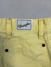Wrangler Pants 1970s Women s 24x34 Yellow Cotton USA Vintage Slacks
