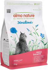 Almo Nature Sterilised, Crocchette per Gatti Adulti Con Salmone Fresco - Sacco D