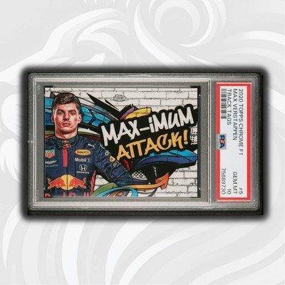 PSA 10 - Max Verstappen #5 - 2020 Topps Chrome 1 - Track Tags | eBay