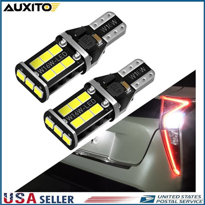 #ad AUXITO 2X CANBUS 921 T15 LED Backup Light Bulb W16W Reverse Light 6000K White M $8.54