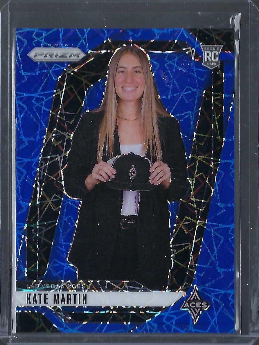 2024 Panini Prizm WNBA #148 Kate Martin Blue Velocity Prizms