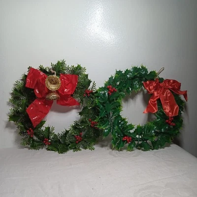 ヴィンテージ　U.S.A 1960年代　FRP クリスマスリース 幅110cm Christmas Wreaths 1960 Year Manufactured Collectible Wreaths