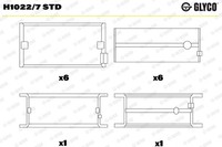 NEU - Glyco H1022/7STD Kurbelwellenlager