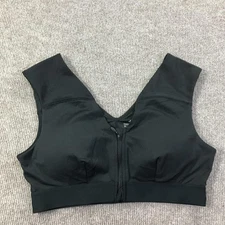 Tommie Copper Sports Bra Womens XL Shoulder Support Zip Front Gym Activewear