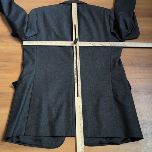 Blazer Ralph Lauren Etiqueta Negra Para Hombres 44 Gris Lana 3 Botones Abrigo Deportivo Italia - Imagen 8 de 13
