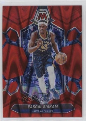 2023-24 Panini Mosaic Red Seismic Prizm 31/299 Pascal Siakam #6 12b7