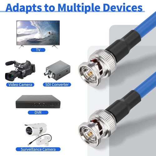 3G/6G/12G SDI Video Coax Cable BNC Male to Male RG6 75ohm for Broadcast Camera - Picture 4 of 21