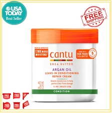 Cantu Leave-In Conditioning Repair Cream with Argan Oil, 16 Oz (Packaging May