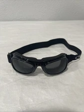 Global Vision Big Ben Motorcycle Safety Goggles OTG Black W/ Dark Lenses