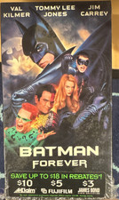 Warner Home Video Batman Forever VHS Action Superhero PG-13 Digitally Processed