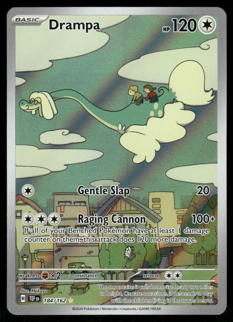 Pokemon Cards Drampa 184/162 Holo Temporal Forces Illustration Rare NM *1