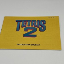Tetris 2 Nintendo Entertainment System NES Game Cartridge W/ Manual & Sleeve
