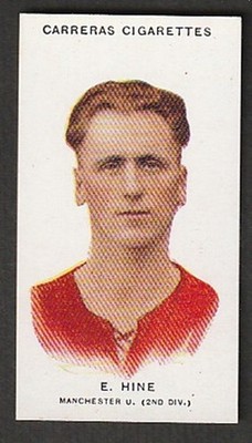 Carreras Tobacco London Famous Football 1934 Manchester United E Hine 