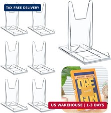 6 Pack 5.91 Inch Acrylic Book Stand for Display Adjustable Clear Display Holder