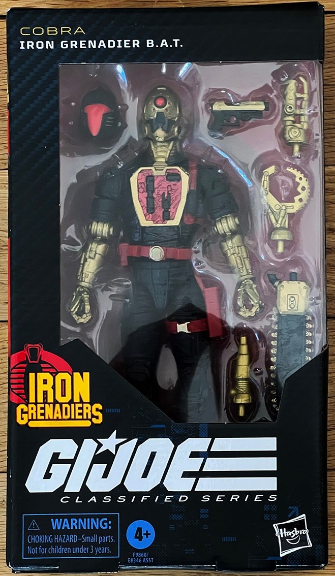 G.I. Joe Classified Series 134 Iron Grenadier B.A.T. pour diorama et vitrine de salon