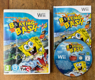 NINTENDO WII SPIEL SPONGEBOB SCHWAMMKOPF BOOTFAHREN BASH