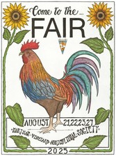 2025 MARTHA'S VINEYARD AGRICULTURAL SOCIETY FAIR EVENT POSTER - 163rd- ORIGINAL