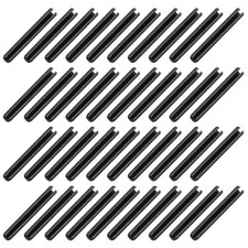 120Pcs Roll Pins 1/10 Inch(2.5mm) Dia. 1 Inch(25mm) Length 65Mn Steel, Black