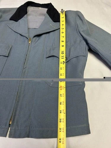 Vintage 50s Mens Taxi Bus Driver Uniform Jacket Workwear Zip Front  Maier-Lavaty image 15