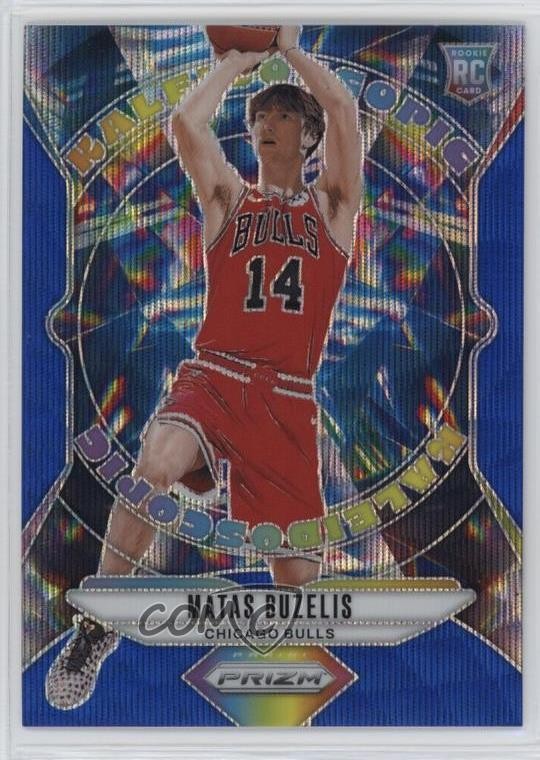 2024-25 Panini Prizm Kaleidoscopic Blue Wave 109/175 Matas Buzelis #27 1t4l