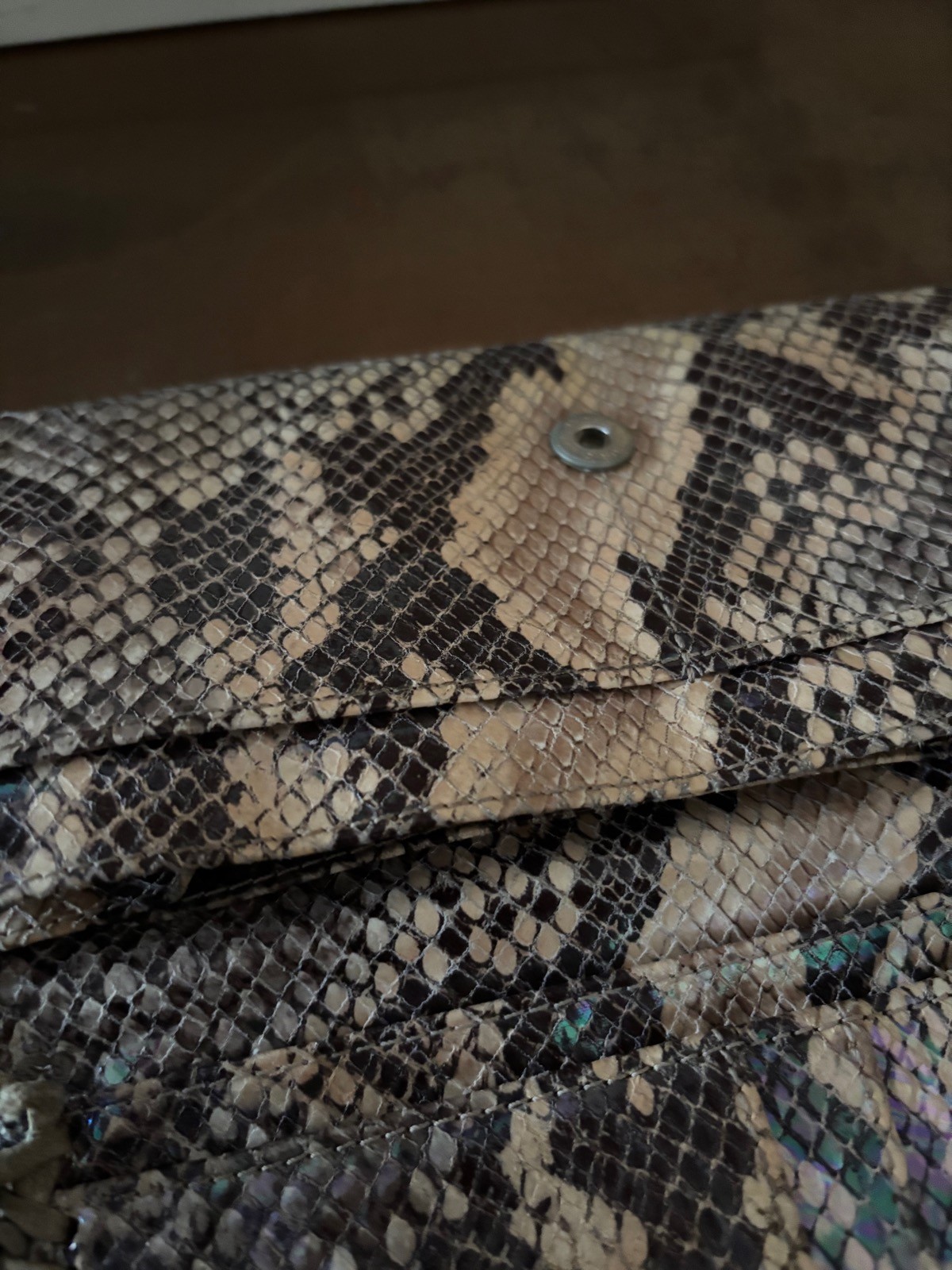 STELLA McCARTNEY Brown Python Wallet - image 12