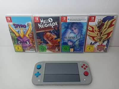 Nintendo Switch Lite Zacian & Zamazenta Limited Edition mit 4 Spielen, Pokemon 