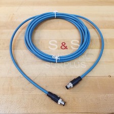 Phoenix Contact 1405873 Cordset, Dual 4 Pin Male Connectors, 5 Meters - USED