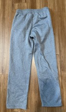 Under Armour STORM Youth Boy Sz M Gray Loose Fit Sweat Pants Spell Out Back Leg