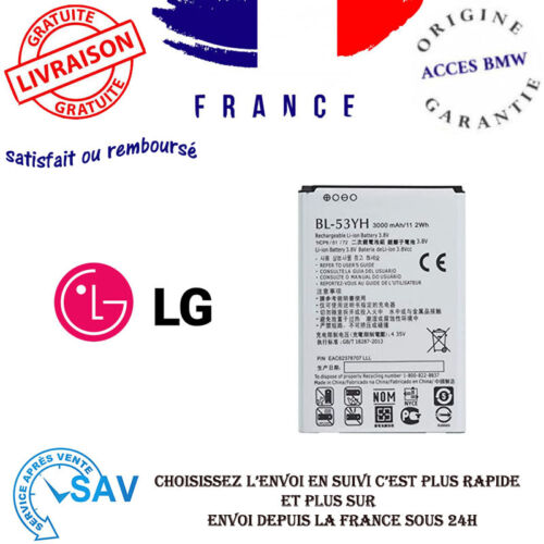 Real LG BL-53YH BL 53YH bl53yh bl53yh 3000mAh Original Battery for LG G3 - Picture 1 of 1
