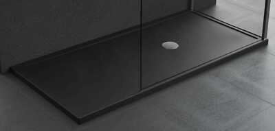 Novellini Olympic Plus Duschwanne schwarz 150x75 Höhe 4,5 cm dünne Wanne