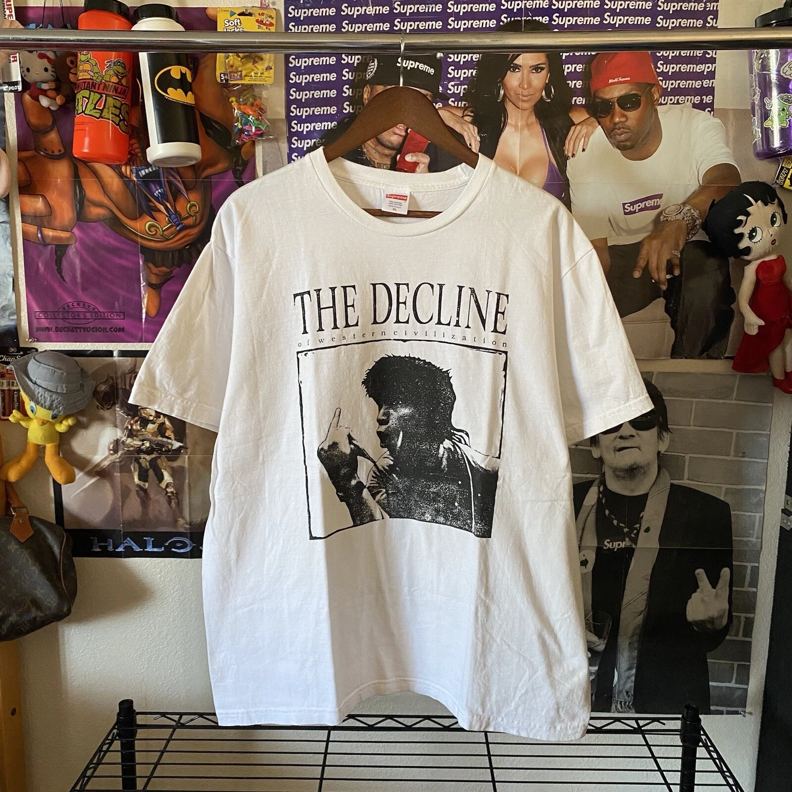 T shirt blanc Supreme Decline of Western Civilization 2017