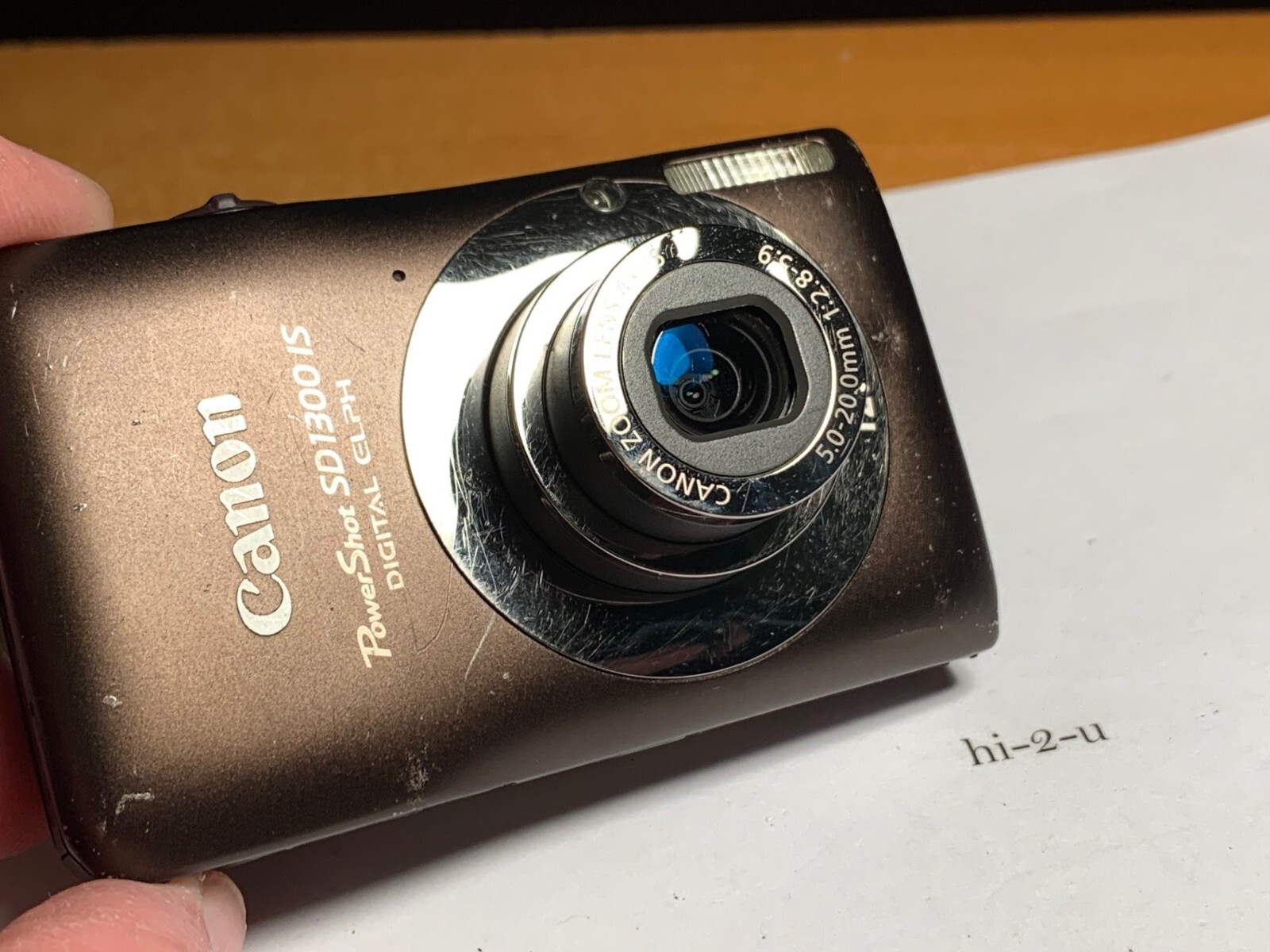 Canon PowerShot SD1300 IS ELPH Brown Digital Camera (1928) Rough But