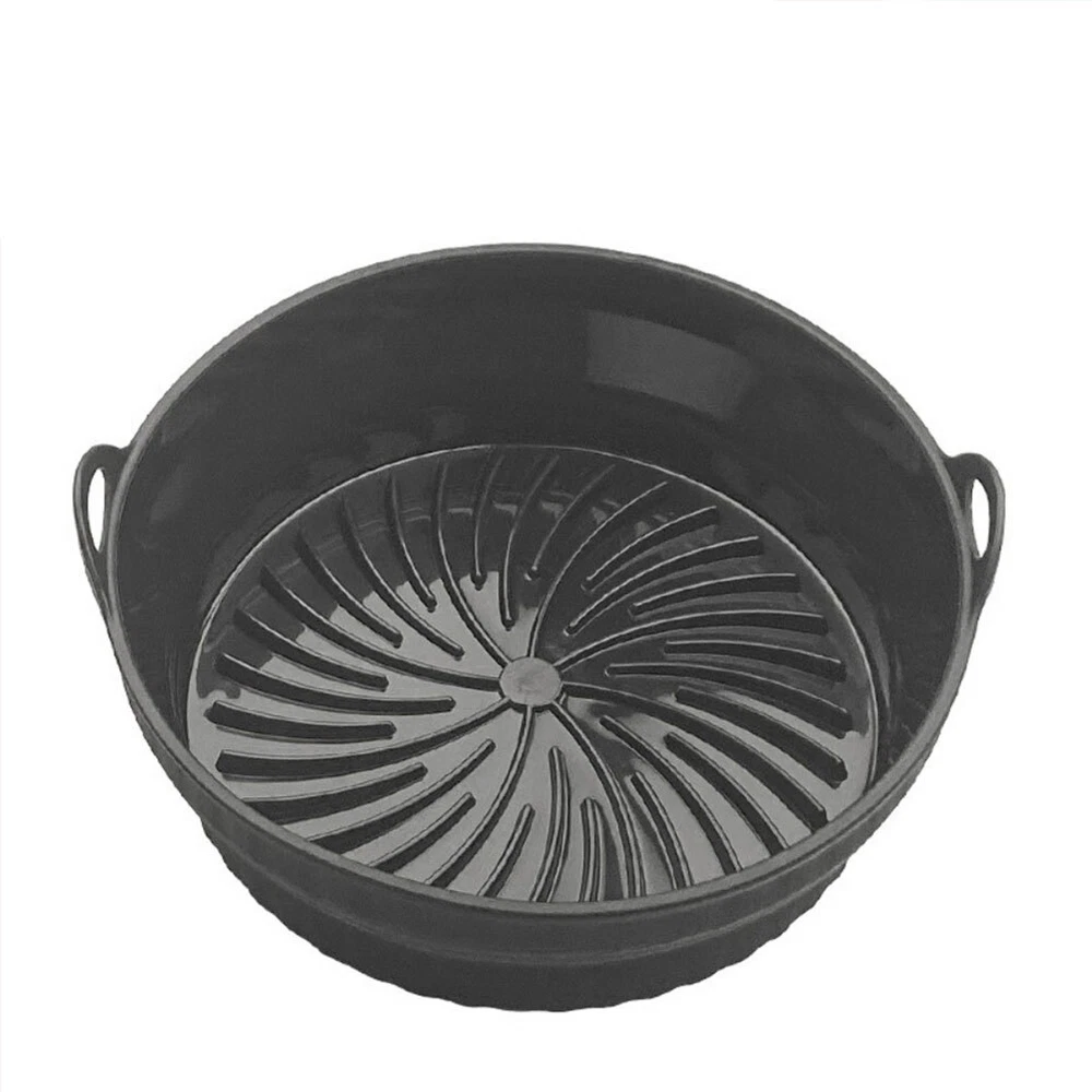 Air Fryer Silicone Pot Basket Liner Pot Non-Stick Safe Oven Baking Tray Foldable Air Fryer Silicone Pot Basket Liner Pot Non-Stick Safe Oven Baking Tray Foldable