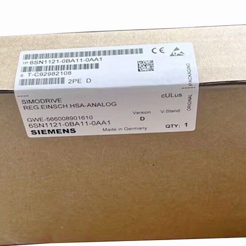 6SN1121-0BA11-0AA1 NEW SIEMENS 6SN1 121-0BA11-0AA1 SIMODRIVE 611 Modulo di alimentazione - Foto 1 di 3