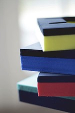 (78,00 EUR/m²) 30 mm Hartschaumstoff für Werkzeugeinlage, 600x400mm, sw. gelb