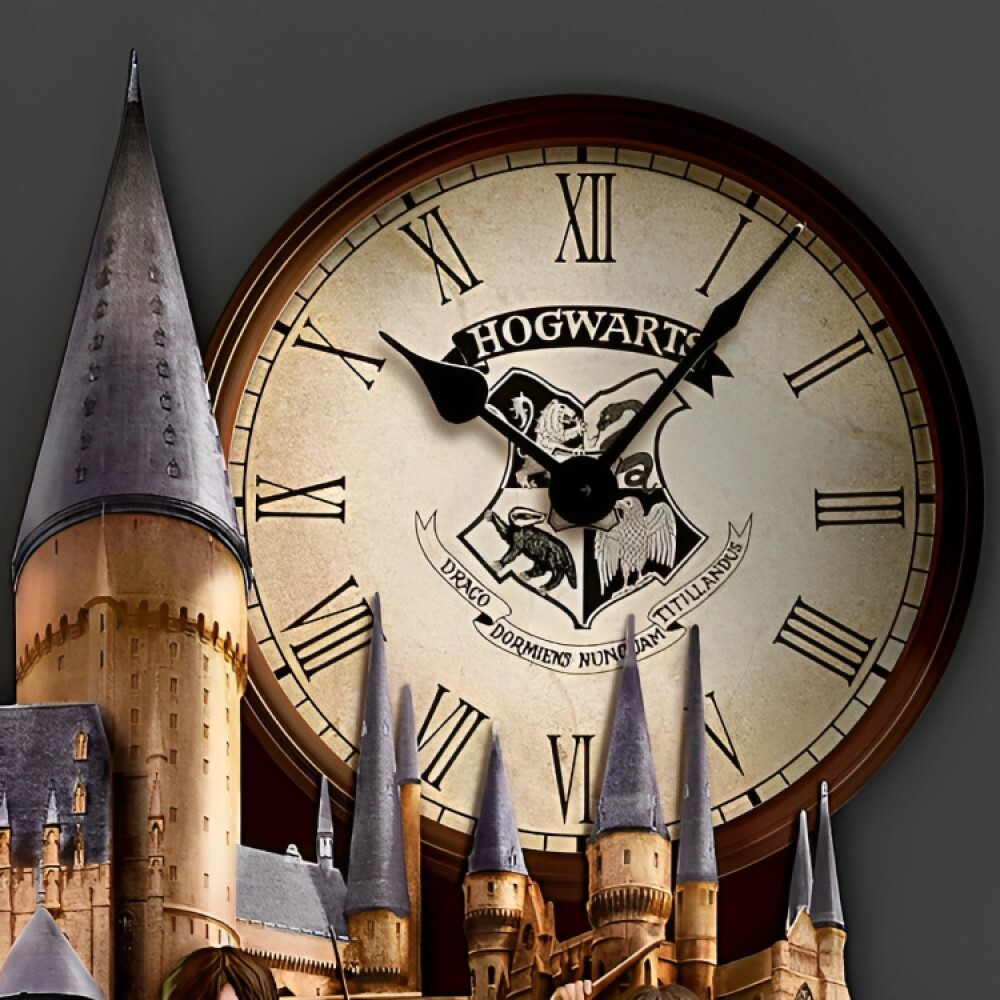 Bradford Exchange Harry Potter Wall Clock w/ Illuminating Hogwarts