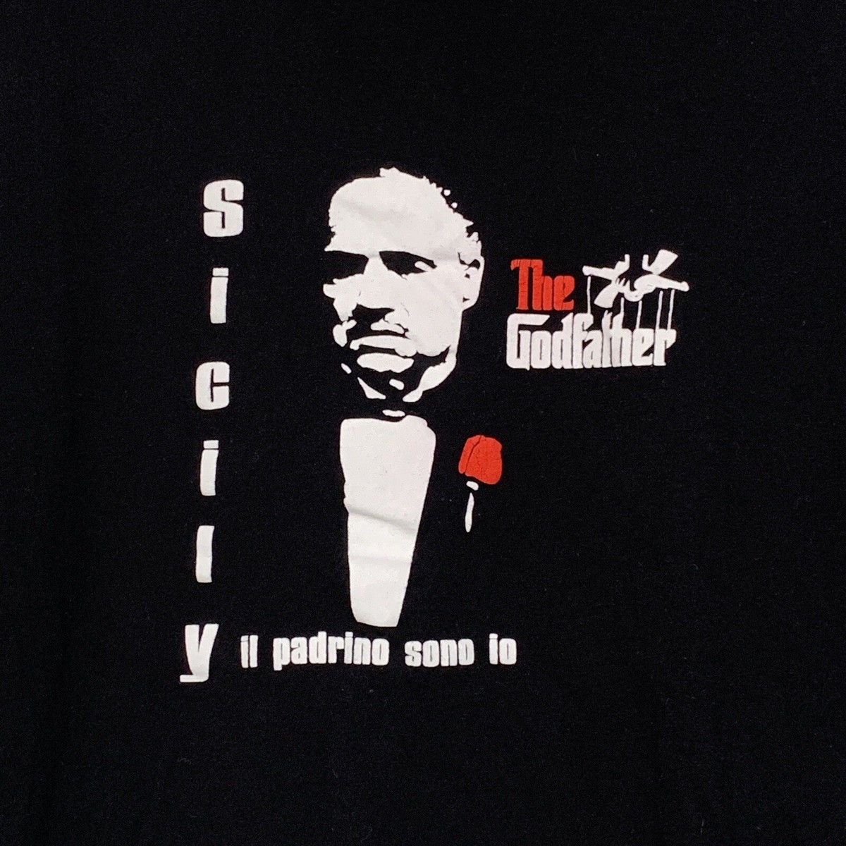 The Godfather Sicily Il Padrino Sono Io Black Graphic Movie T