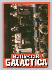 Vintage Battlestar Galactica Commander Adama and The Council #32 Trade Card 1978