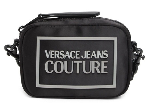 Versace Jeans Couture Women's Soft Pouch Logo Clutch Bag Purse in Black