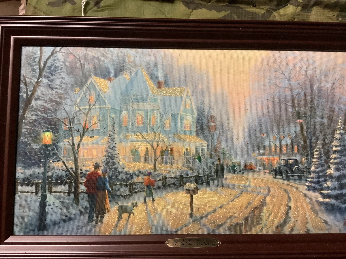 トーマスキンケード A Holiday Gathering クリスマス IO43 Thomas Kinkade Holiday Gathering In Art Prints for sale | eBay