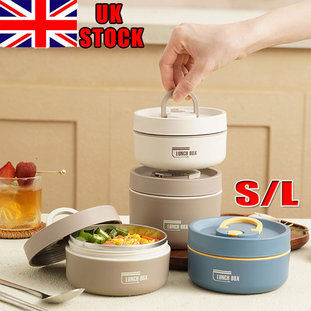 Thermo Thermal Lunch Box Stainless Steel Insulated Bento Box Food Container  UK | eBay