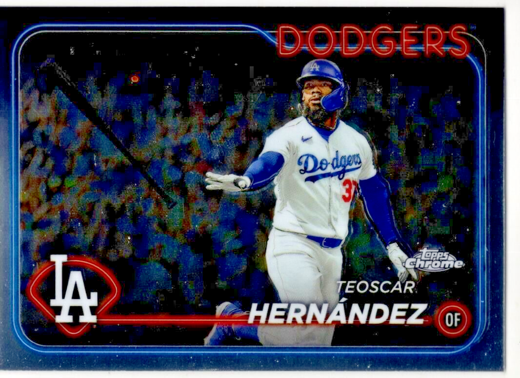 2024 Topps Chrome Baseball Teoscar Hernández No. 57 Los Angeles