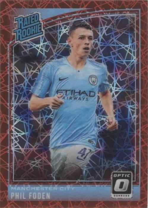 2018-19 Panini Donruss - Rated Rookie Phil Foden #179 Optic Red