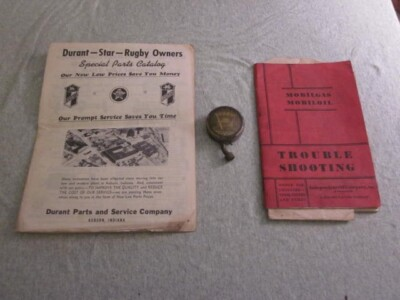 #ad VINTAGE REX TIRE PRESSURE GAUGE USA REX A CO MOBILGAS TROUBLESHOOT BOOK LOT $29.99